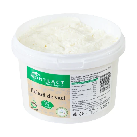 Brânză de vaci max. 5% grăsime, 500 g