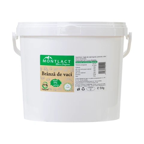 Brânză de vaci max. 5% grăsime, 5 kg