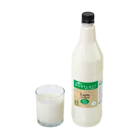 Lapte integral min. 3,5% grăsime, 1 litru
