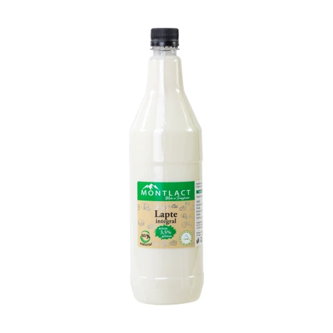 Lapte integral min. 3,5% grăsime, 1 litru