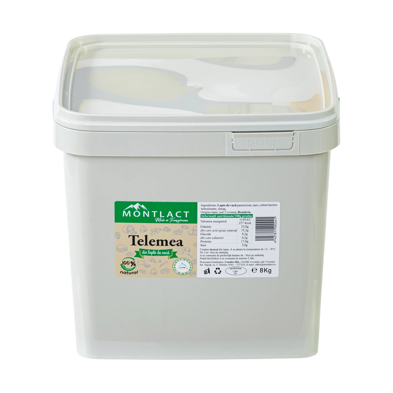 Telemea din lapte de vacă, 8 kg