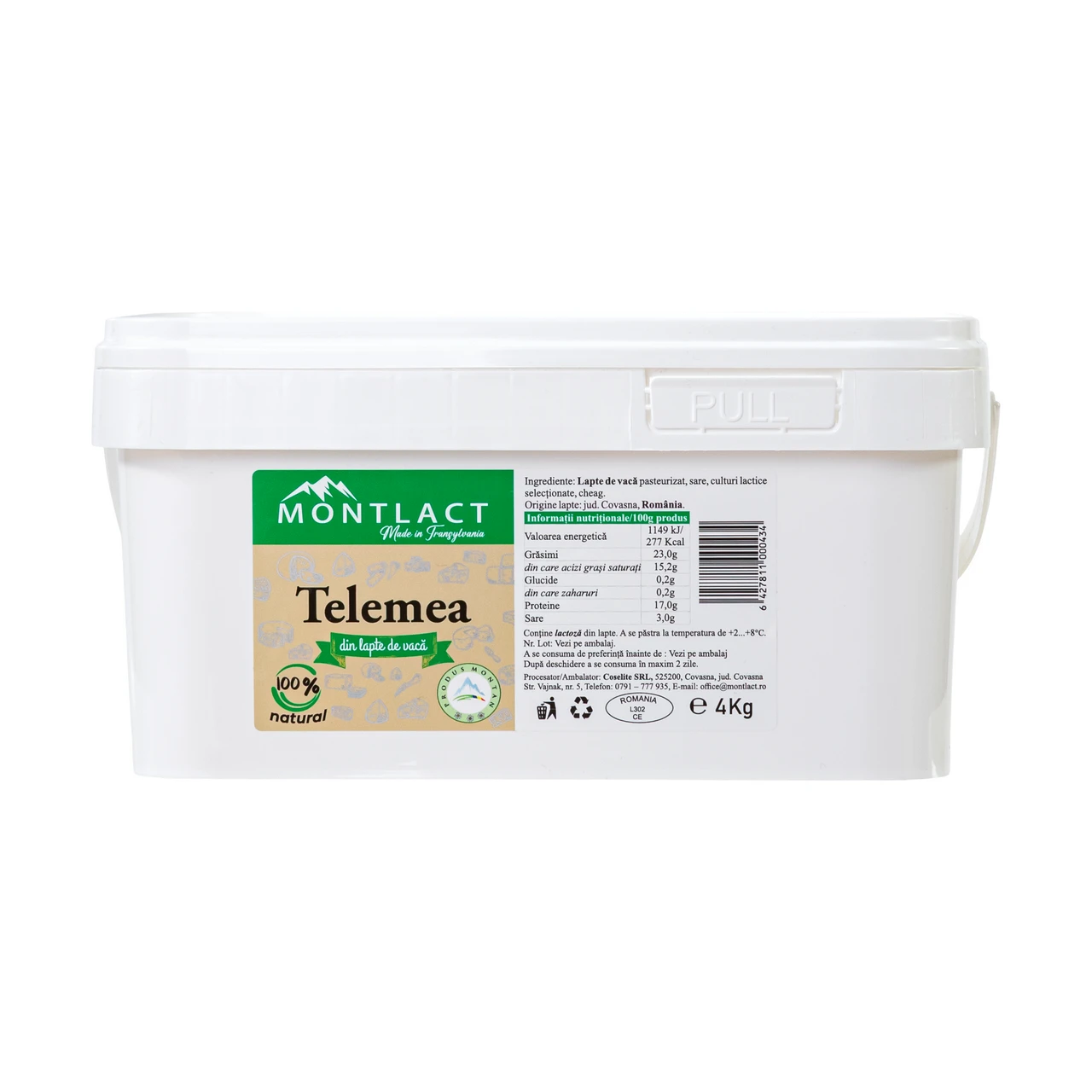 Telemea din lapte de vacă, 4 kg