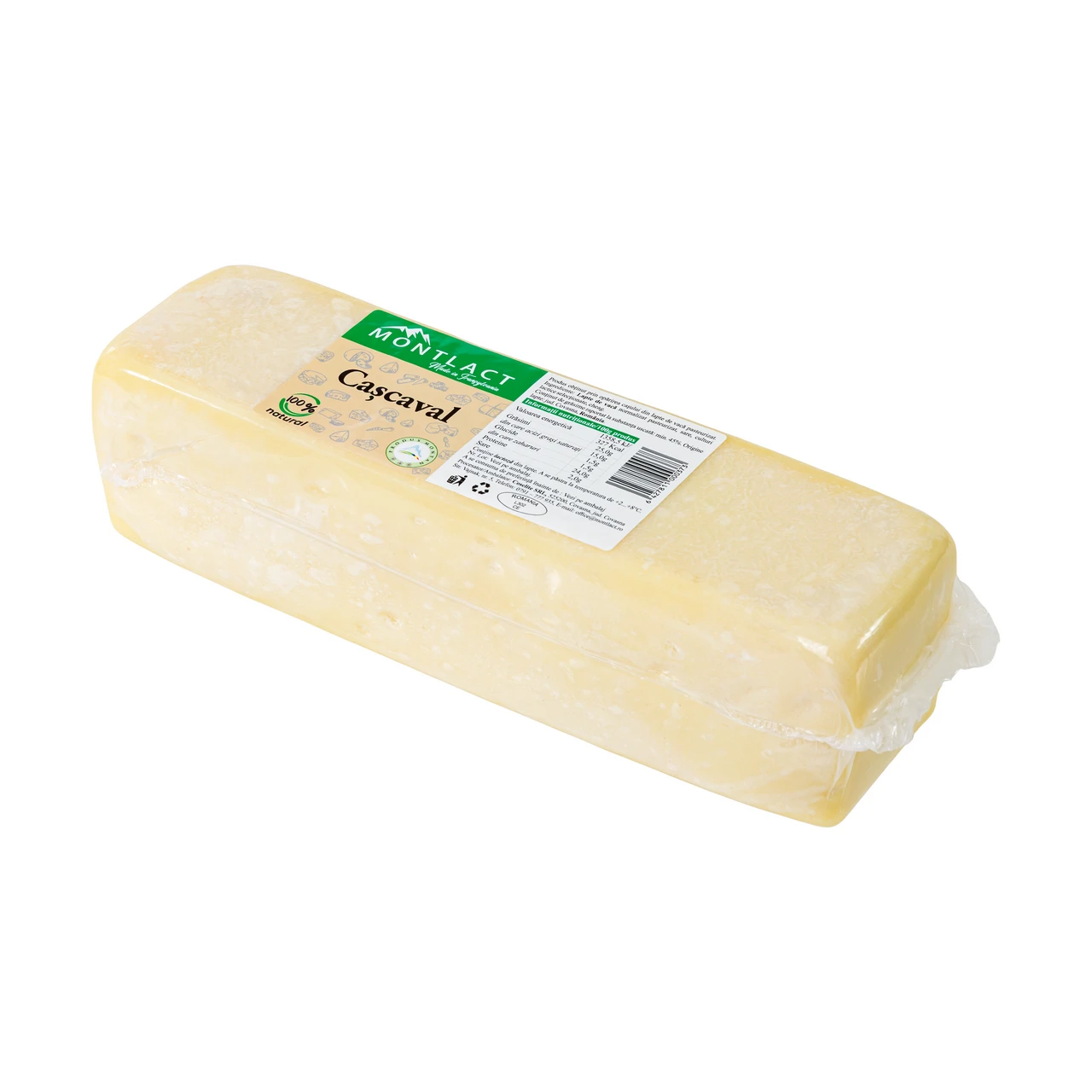 Cașcaval din lapte de vacă, greutate variabilă